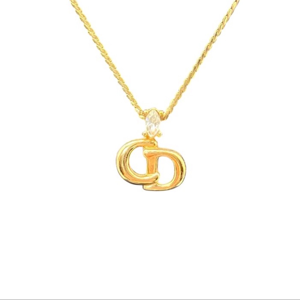 Authentic Christian Dior Gold-plated Necklace